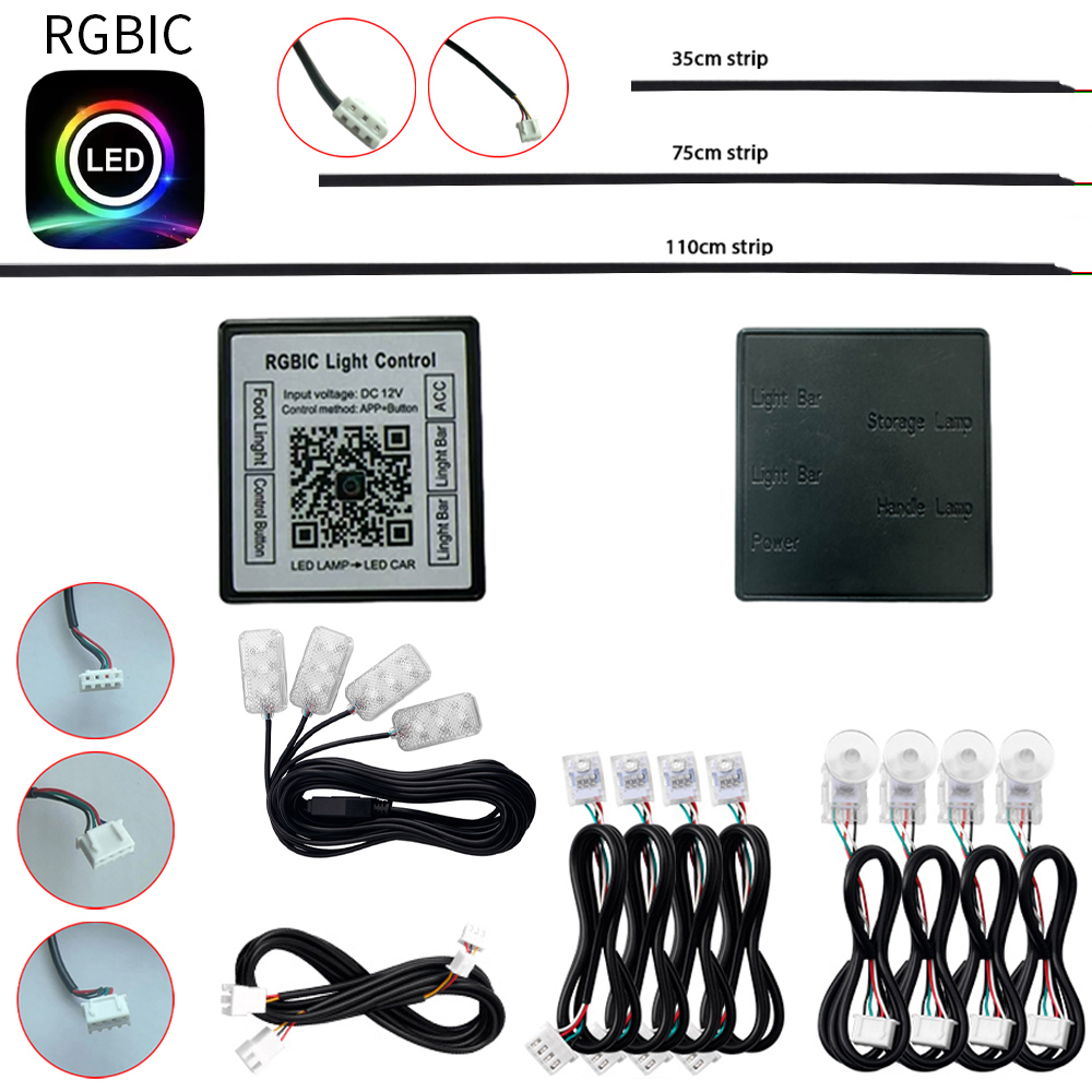 Led Gaming Light Strip - كامل الألوان غاسل سيمفوني RGBIC المحيطة