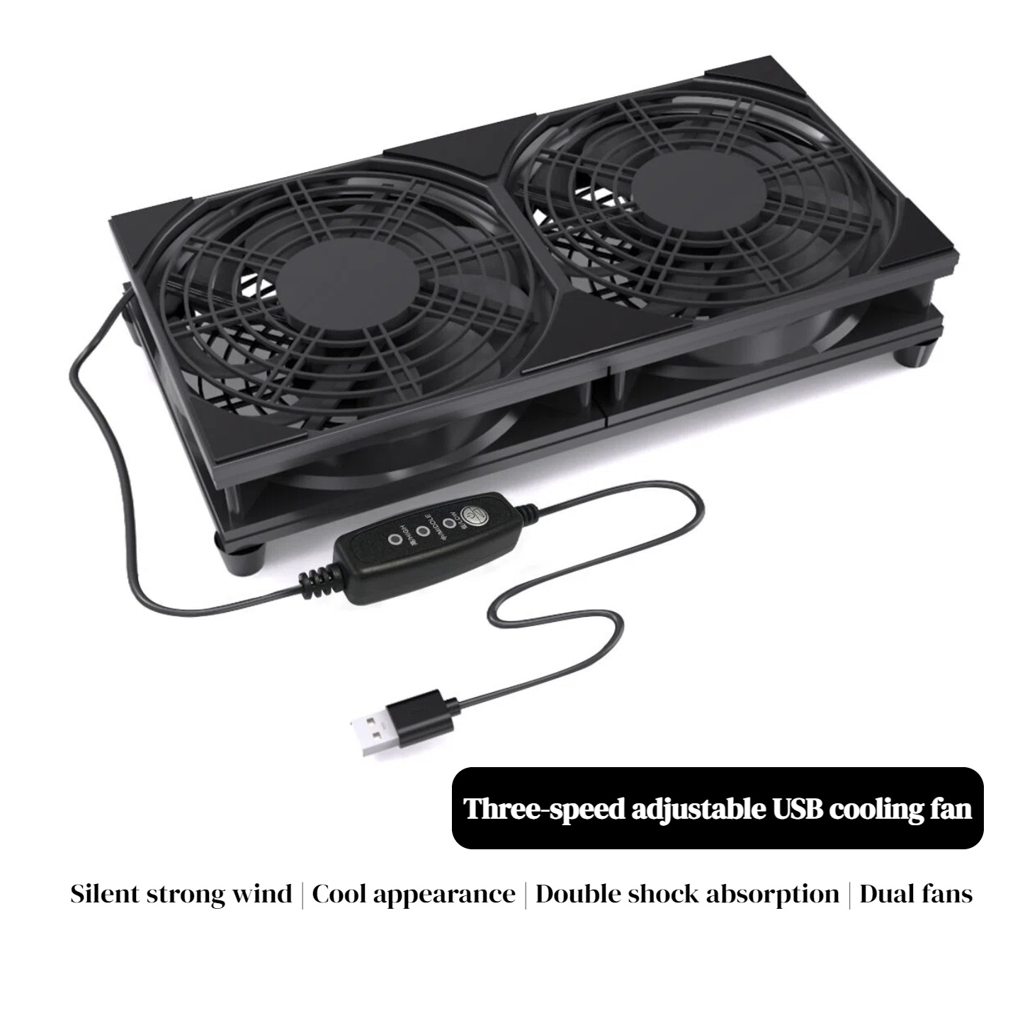 Gaming Console With Controller - مروحة تبريد مزدوجة بمنفذ USB مع