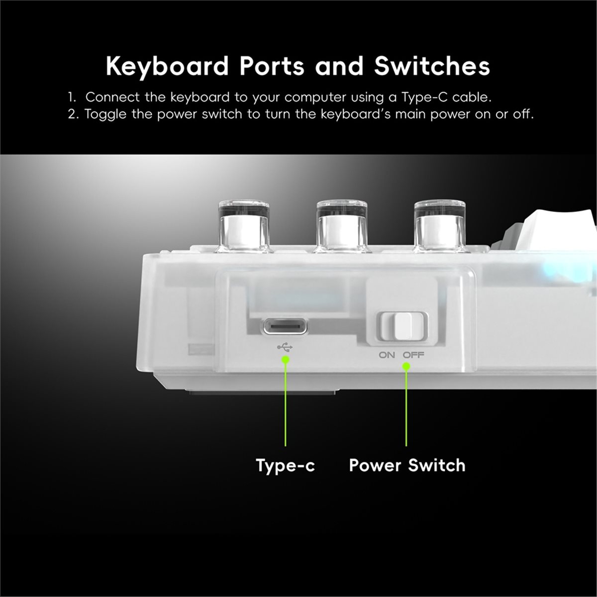Gaming Console With Keyboard - لوحة مفاتيح ميكانيكية مرئية بشاشة LCD