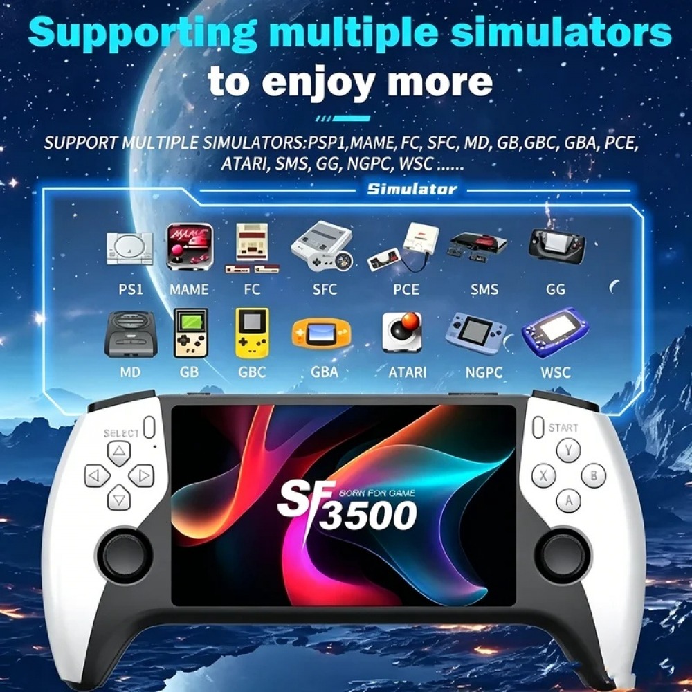 Gaming Console Retro - جهاز ألعاب محمول SF3500 بشاشة 5