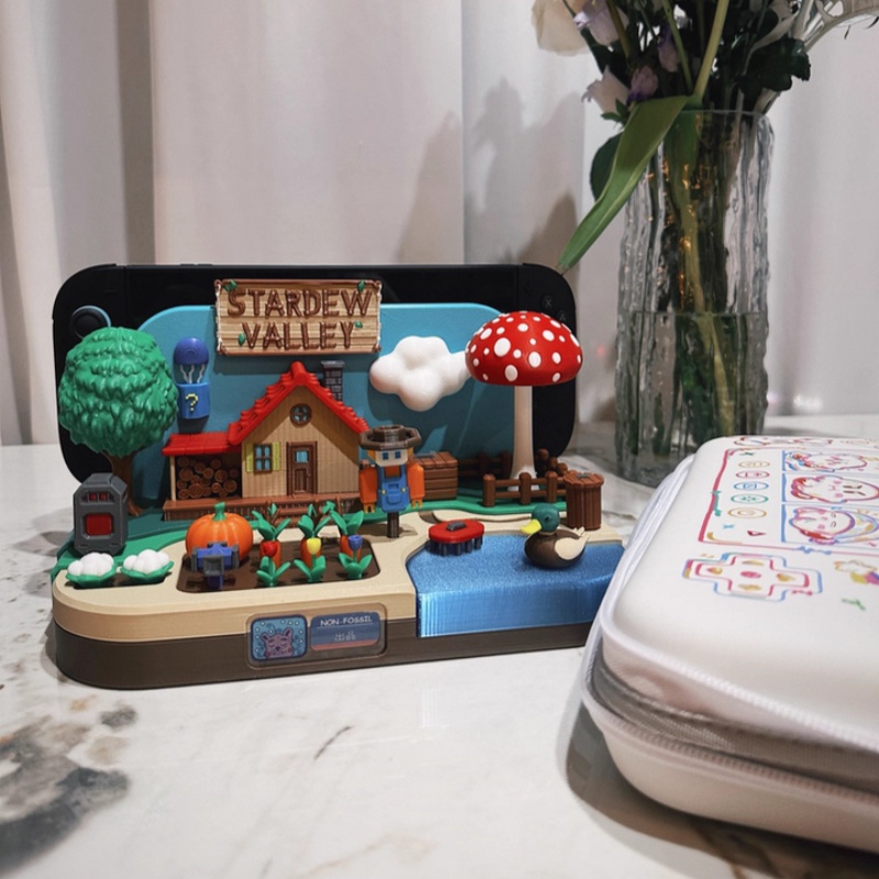 حامل شحن زخرفي بتصميم Stardew  - مراجعة Gaming Console Holder وسعره