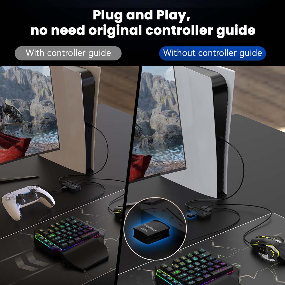 محول USB نوع C للوحة مفاتيح وم - مراجعة Gaming Console With Keyboard وسعره