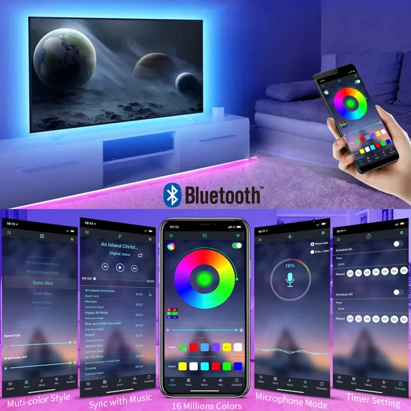 USB Led قطاع أضواء تيار مستمر  - مراجعة Led Gaming Light Strip وسعره