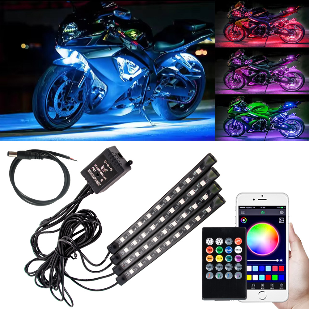 LED دراجة نارية سيارة جو القدم - مراجعة Led Gaming Light Strip وسعره