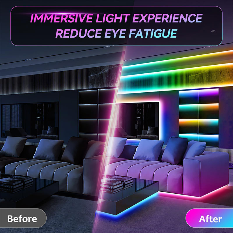 شريط إضاءة LED RGB بتقنية USB  - مراجعة Led Gaming Light Strip وسعره