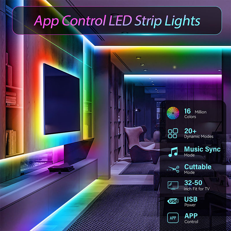 شريط إضاءة LED RGB بتقنية USB  - مراجعة Led Gaming Light Strip وسعره