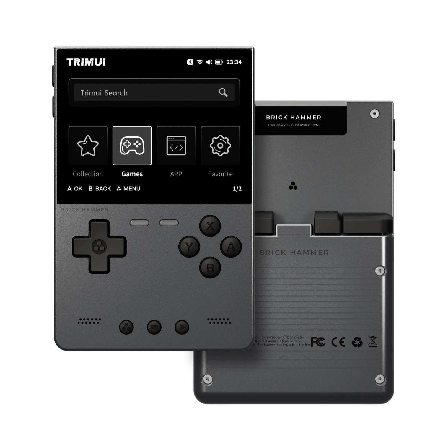 TRIMUI BRICK HAMMER ريترو وحدة - مراجعة Gaming Console Phone وسعره