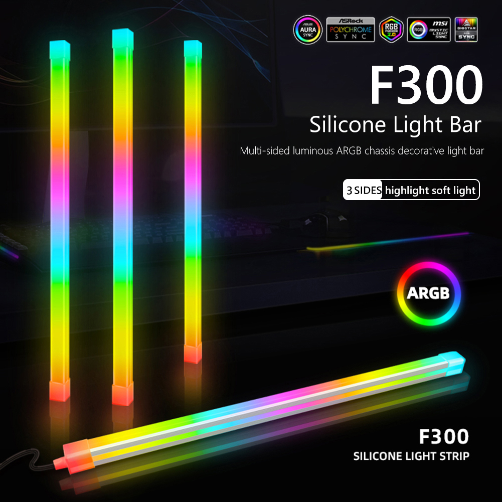 1/2 قطعة COOLMOON 30 سنتيمتر س - مراجعة Led Gaming Light Strip وسعره