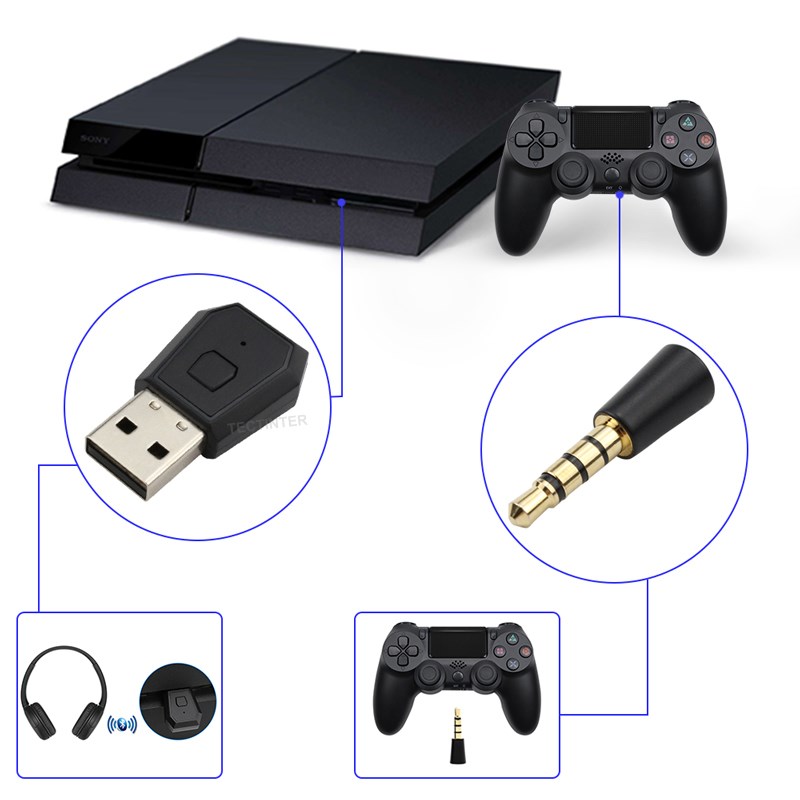 محول USB لاسلكي لوحدة تحكم PS4 - مراجعة Gaming Console With Controller وسعره
