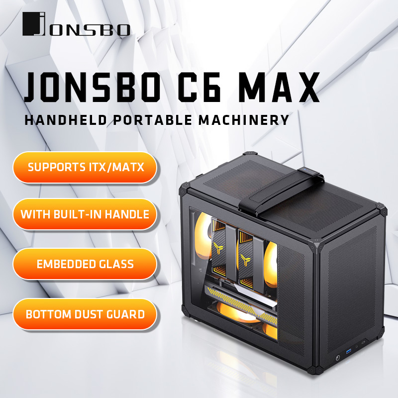 حافظة MATX بمقبض شبكي من JONSB - مراجعة Console Gaming Pc Case وسعره