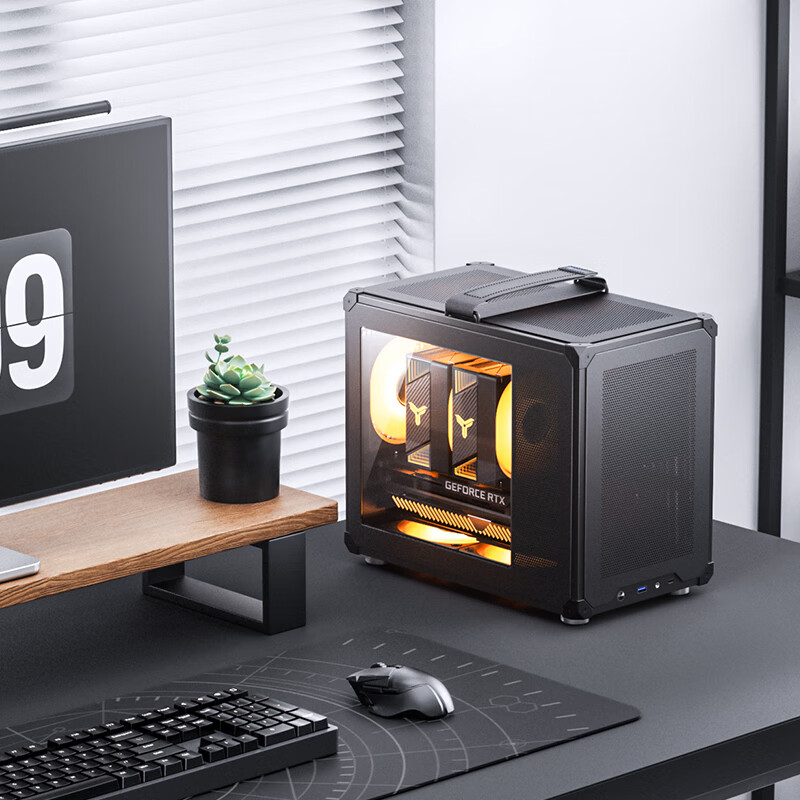 حافظة MATX بمقبض شبكي من JONSB - مراجعة Console Gaming Pc Case وسعره