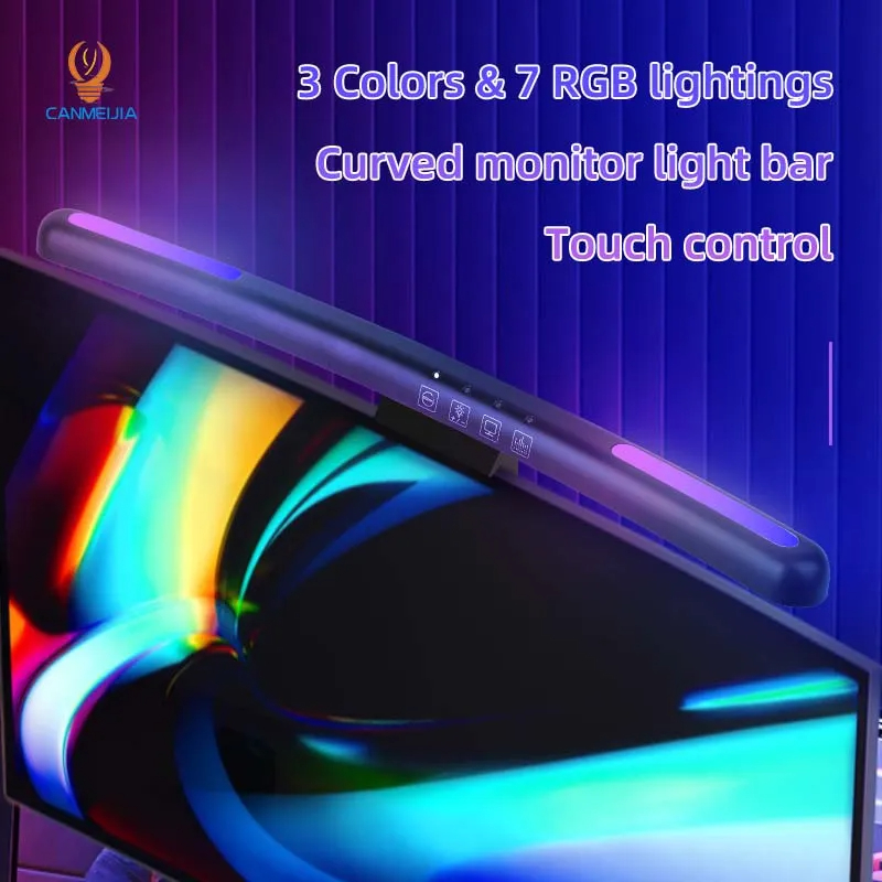 شريط ضوء LED منحني ، مصباح شاش - مراجعة Led Gaming Light Strip وسعره