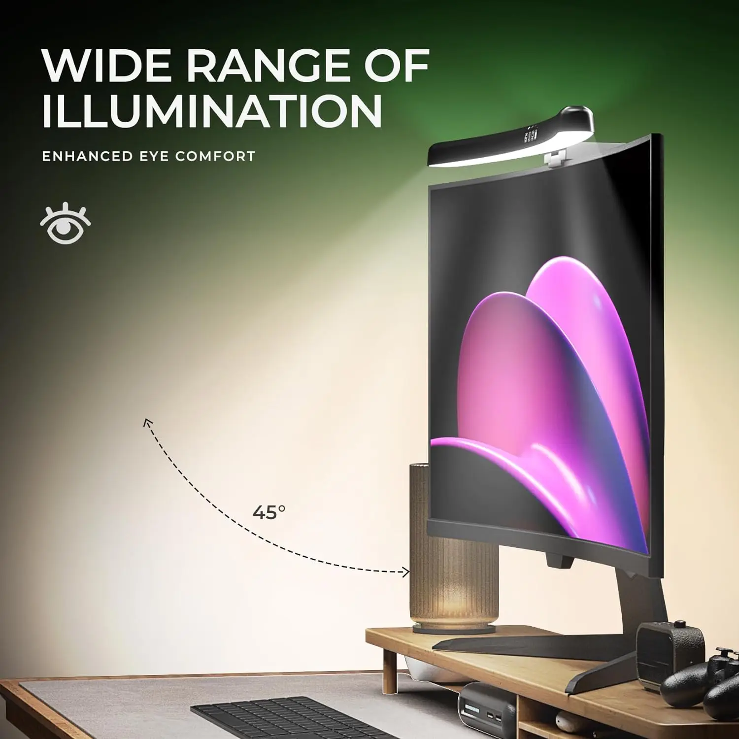 شريط إضاءة لشاشة الكمبيوتر بتق - مراجعة Led Gaming Light Strip وسعره
